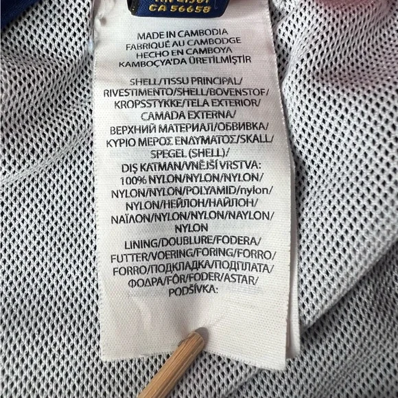 Polo Ralph Lauren Mens Med Swim Trunks Solid Swimsuit Navy Blue Red Pony Preppy - Picture 10 of 12